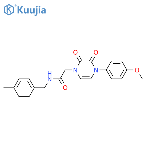 2-4-(4-methoxyphenyl)-2,3-dioxo-1,2,3,4-tetrahydropyrazin-1-yl-N-(4-methylphenyl)methylacetamide structure