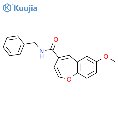 N-benzyl-7-methoxy-1-benzoxepine-4-carboxamide structure