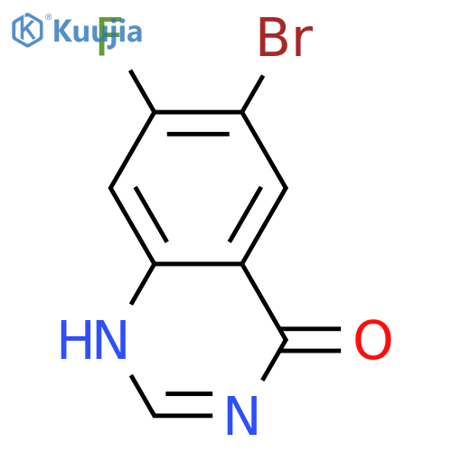 6-bromo-7-fluoro-3H-quinazolin-4-one structure