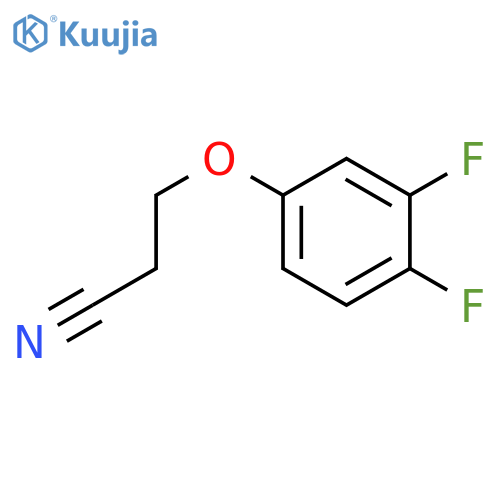 3-(3,4-difluorophenoxy)propanenitrile structure