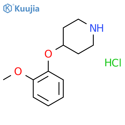 4-(2-Methoxyphenoxy)piperidine Hydrochloric Acid Salt structure