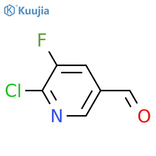 6-Chloro-5-fluoropyridine-3-carbaldehyde structure
