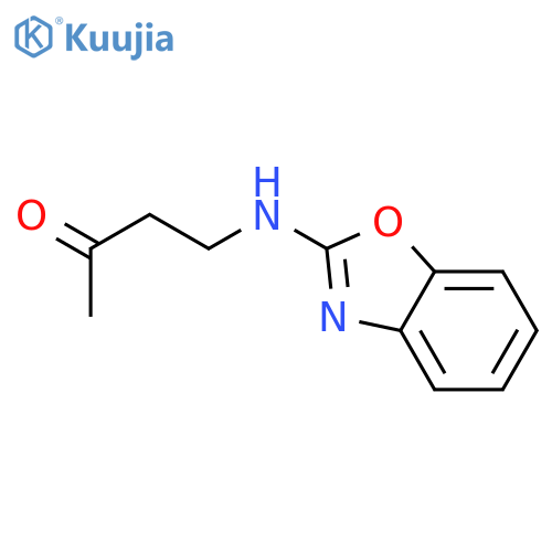 2-Butanone, 4-(2-benzoxazolylamino)- structure