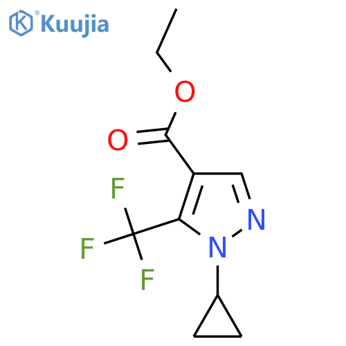 Ethyl 1-cyclopropyl-5-(trifluoromethyl)-1H-pyrazole-4-carboxylate structure