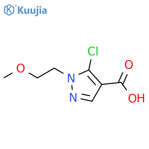 5-Chloro-1-(2-methoxyethyl)-1h-pyrazole-4-carboxylic acid structure