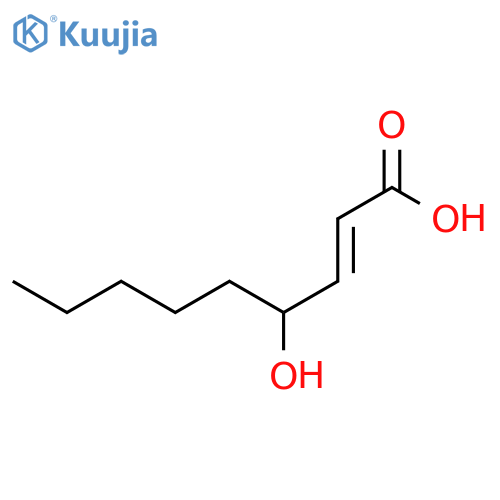 4-hydroxy-(E)-2-nonenoic acid structure
