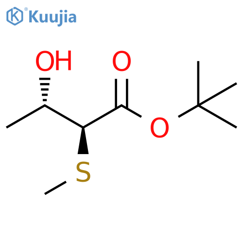 1,1-Dimethylethyl (2S,3S)-3-hydroxy-2-(methylthio)butanoate structure