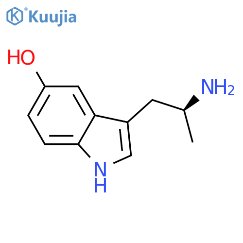 1H-Indol-5-ol, 3-(2-aminopropyl)-, (S)- structure