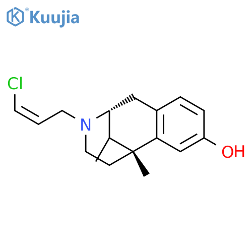 (2R,6R)-3-[(2Z)-3-chloroprop-2-en-1-yl]-6,11-dimethyl-1,2,3,4,5,6-hexahydro-2,6-methano-3-benzazocin-8-ol structure