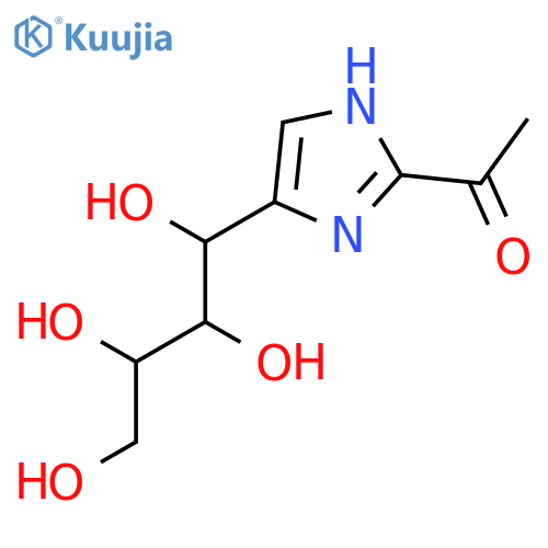 Ethanone, 1-[5-(1,2,3,4-tetrahydroxybutyl)-1H-imidazol-2-yl]- structure