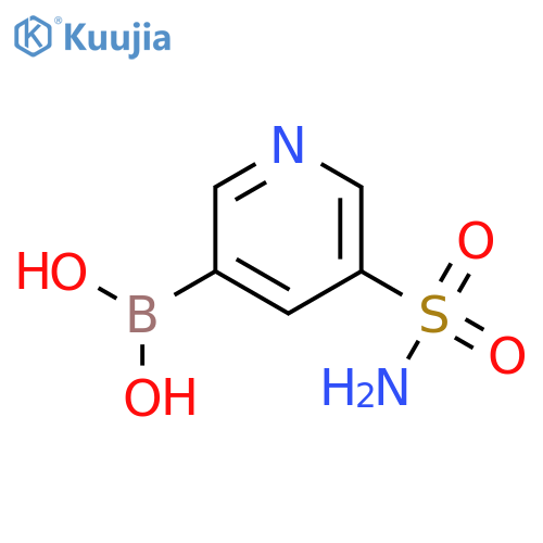 B-5-(Aminosulfonyl)-3-pyridinyl-boronic Acid structure