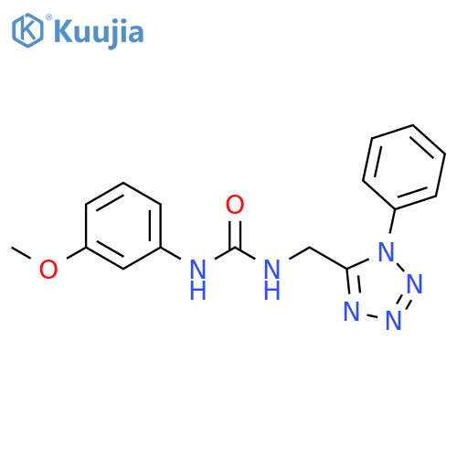 1-(3-methoxyphenyl)-3-(1-phenyl-1H-1,2,3,4-tetrazol-5-yl)methylurea structure