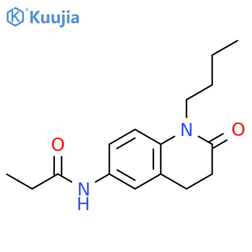 N-(1-butyl-2-oxo-1,2,3,4-tetrahydroquinolin-6-yl)propanamide structure