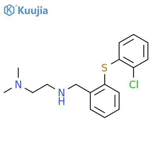 N1-(2-(2-Chlorophenylthio)benzyl)-N2,N2-dimethylethane-1,2-diamine structure