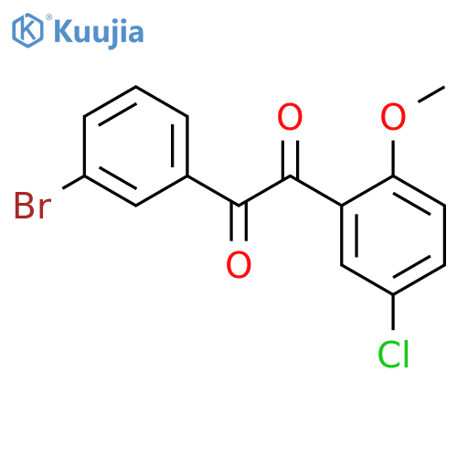 1-(3-Bromo-phenyl)-2-(5-chloro-2-methoxy-phenyl)-ethane-1,2-dione structure