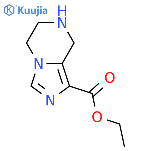 ethyl 5H,6H,7H,8H-imidazo1,5-apyrazine-1-carboxylate structure