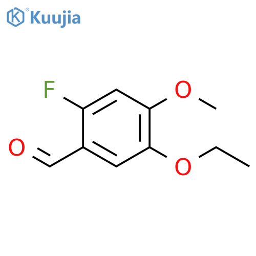 5-ethoxy-2-fluoro-4-methoxybenzaldehyde structure