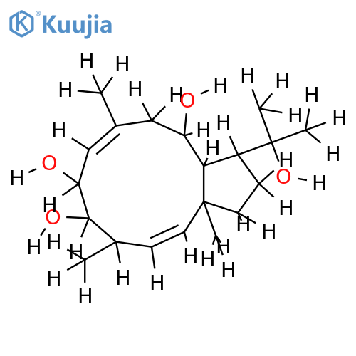 (2E,4betaH,5beta,6beta,7E,10alpha)-2,7-Dolabelladiene-5,6,10,18-tetrol structure