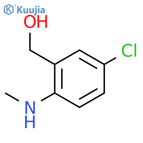 (5-Chloro-2-(methylamino)phenyl)methanol structure