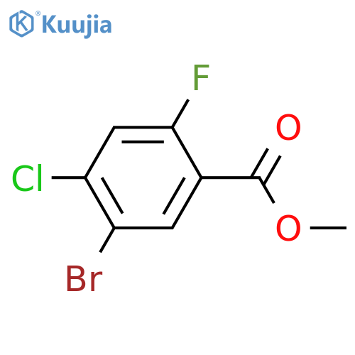 Methyl 5-bromo-4-chloro-2-fluorobenzoate structure