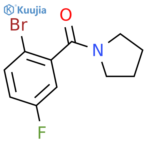 2-(Pyrrolidine-1-carbonyl)-4-fluoro-1-bromobenzene structure