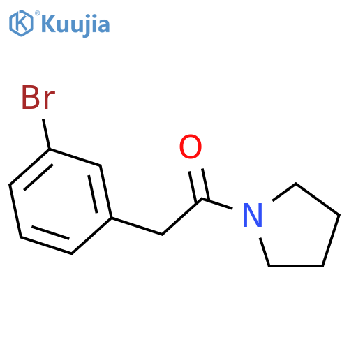 2-(3-Bromophenyl)-1-(pyrrolidin-1-yl)ethanone structure