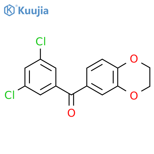 3,5-Dichloro-3',4'-(ethylenedioxy)benzophenone structure