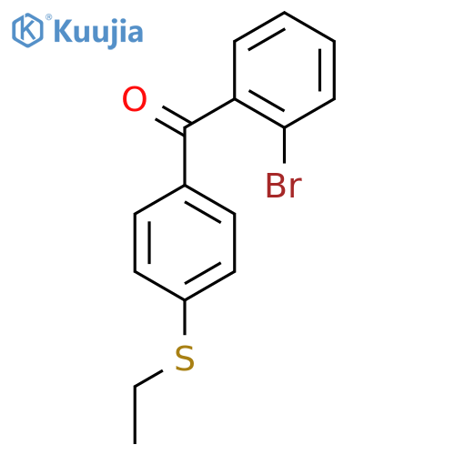 2-Bromo-4'-(ethylthio)benzophenone structure
