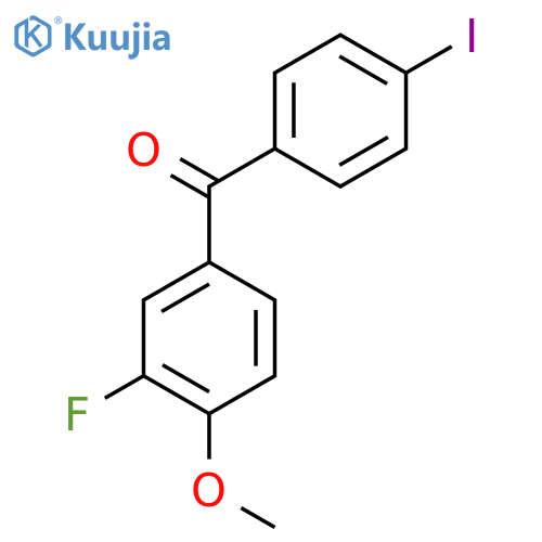 3'-Fluoro-4-iodo-4'-methoxybenzophenone structure