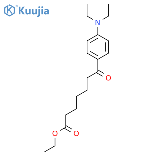 Ethyl 7-4-(N,N-diethylamino)phenyl-7-oxoheptanoate structure