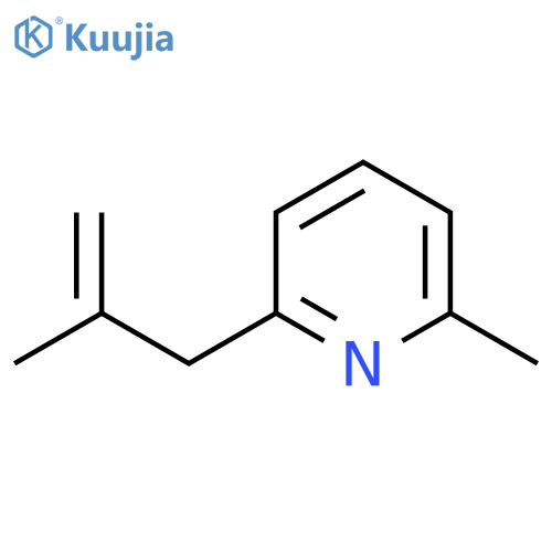 2-Methyl-3-(6-methyl-2-pyridyl)-1-propene structure