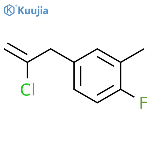 2-CHLORO-3-(4-FLUORO-3-METHYLPHENYL)-1-PROPENE structure