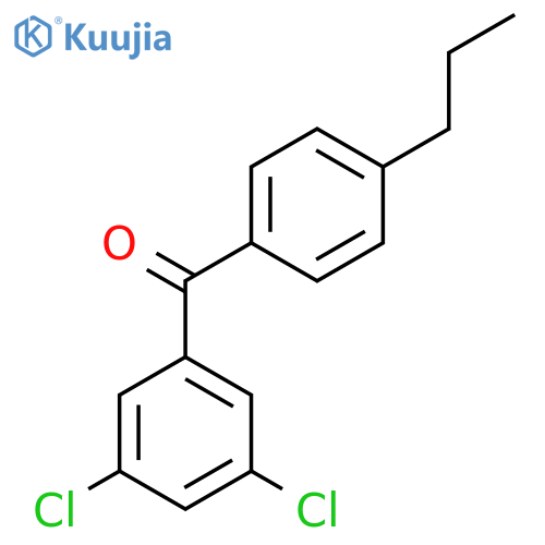 3,5-Dichloro-4'-n-propylbenzophenone structure