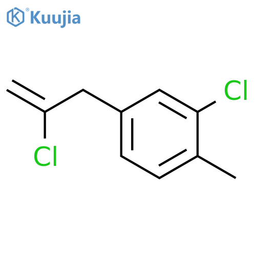 2-Chloro-3-(3-chloro-4-methylphenyl)-1-propene structure