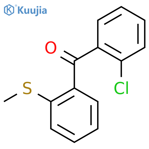 2-Chloro-2'-(thiomethyl)benzophenone structure