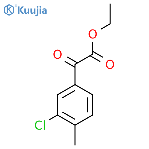 Ethyl 3-chloro-4-methylbenzoylformate structure