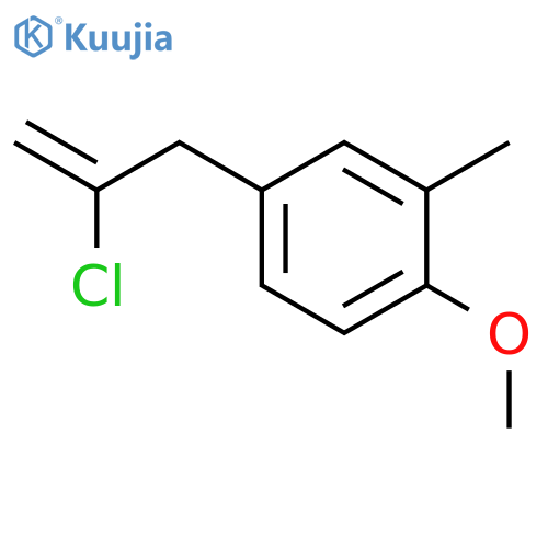 2-Chloro-3-(4-methoxy-3-methylphenyl)-1-propene structure