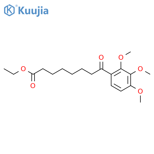 Ethyl 8-(2,3,4-trimethoxyphenyl)-8-oxooctanoate structure