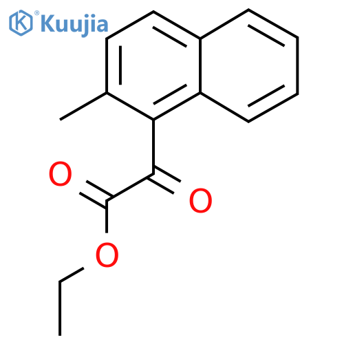 Ethyl 2-methyl-1-naphthoylformate structure