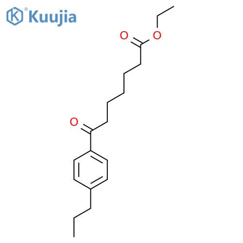Ethyl 7-(4-n-Propylphenyl)-7-oxoheptanoate structure