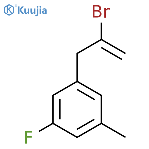 2-Bromo-3-(3-fluoro-5-methylphenyl)-1-propene structure
