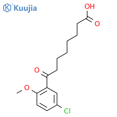 8-(5-Chloro-2-methoxyphenyl)-8-oxooctanoic acid structure