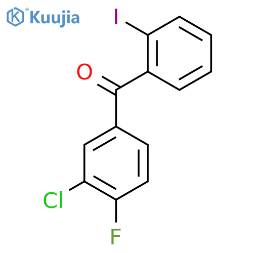 3-Chloro-4-fluoro-2'-iodobenzophenone structure