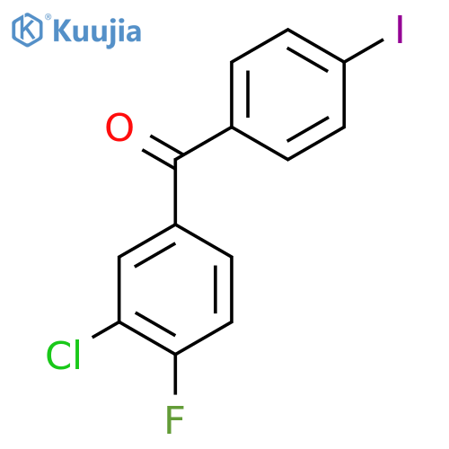 3-Chloro-4-fluoro-4'-iodobenzophenone structure