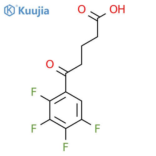 5-(2,3,4,5-Tetrafluorophenyl)-5-oxovaleric acid structure