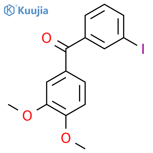 3,4-Dimethoxy-3'-iodobenzophenone structure
