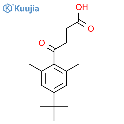 4-(4-Tert-butyl-2,6-dimethylphenyl)-4-oxobutyric acid structure