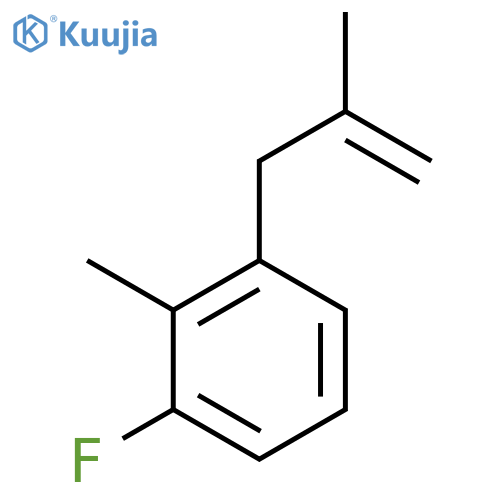 3-(3-Fluoro-2-methylphenyl)-2-methyl-1-propene structure