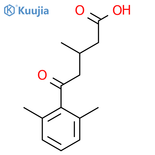 5-(2,6-Dimethylphenyl)-3-methyl-5-oxovaleric acid structure