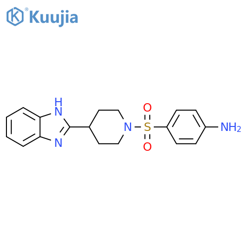 4-{4-(1H-1,3-benzodiazol-2-yl)piperidin-1-ylsulfonyl}aniline structure